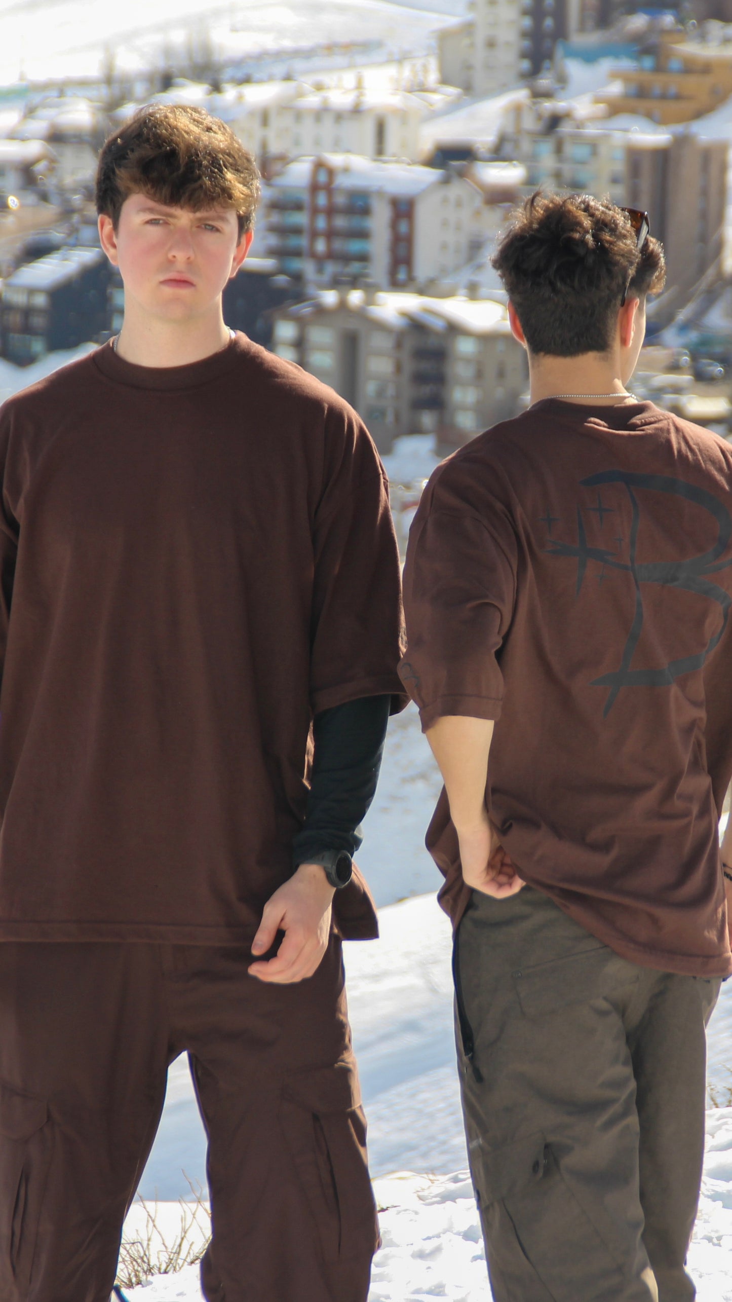 Polera Half-Blank Cafe Chocolate